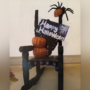 Wooden Clothespin Rocking Chairs HALLOWEEN EDITION